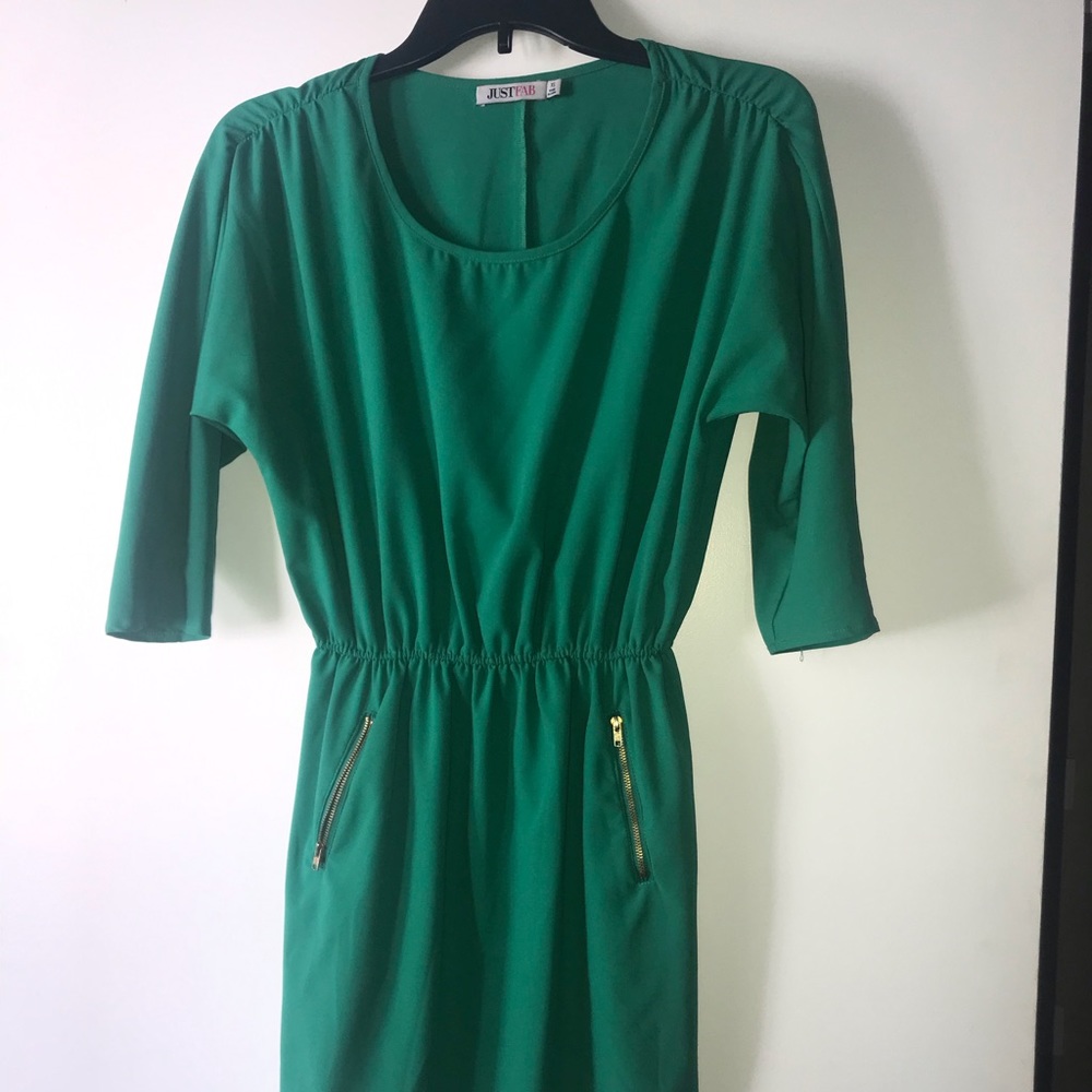 Just fab xs green dress